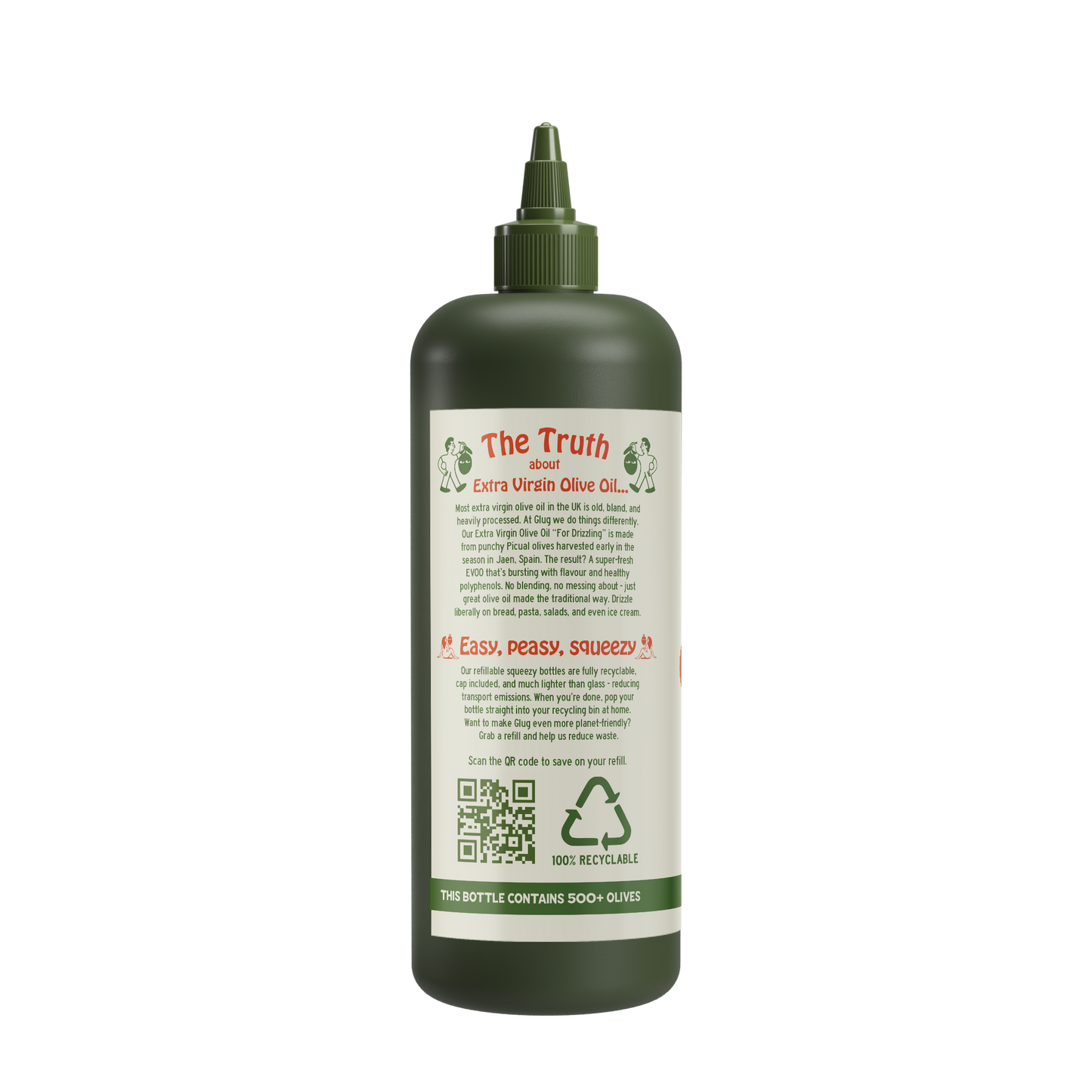 Glug Extra Virgin Olive Oil for Drizzling 750ml