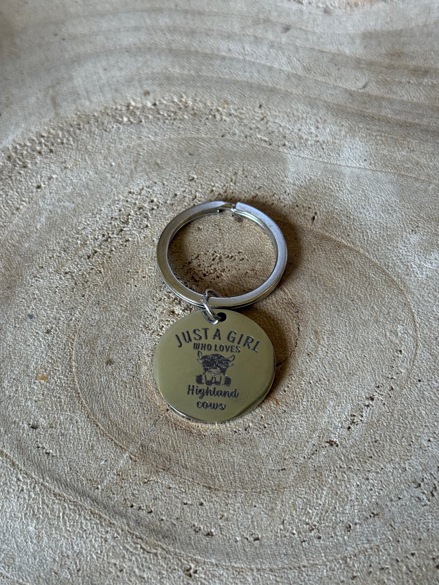 Highland Cow Keyring