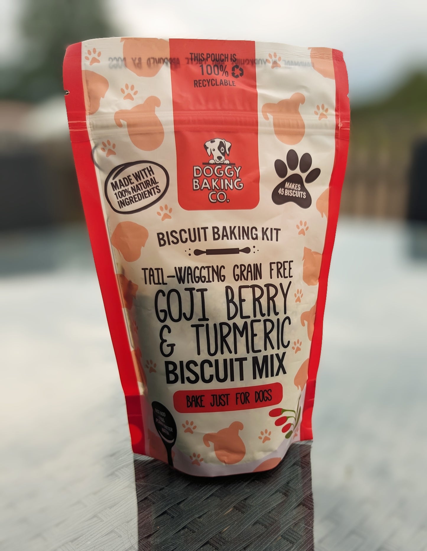 Doggy Baking Co. Goji Berry & Turmeric Biscuit Mix Just For Dogs