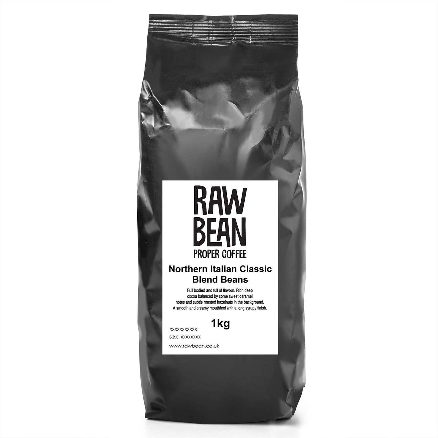 Raw Bean Northern Italian Classic Blend 1kg Coffee Beans