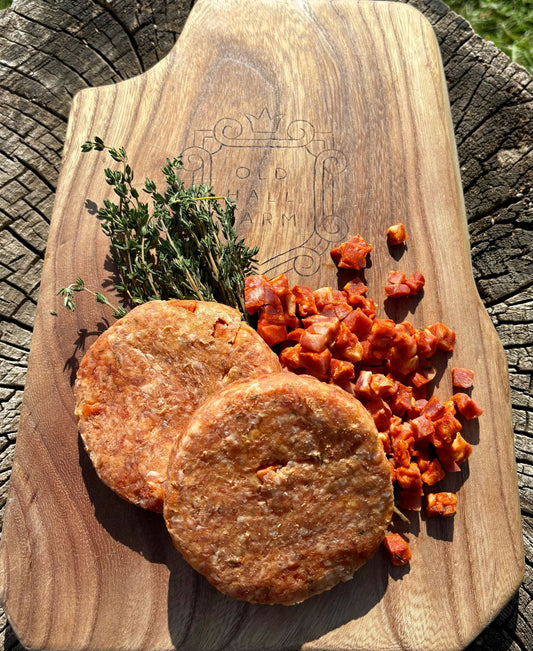 Pork and Chorizo burgers