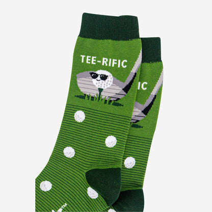 Sock Talk Green Teerific Golf Socks
