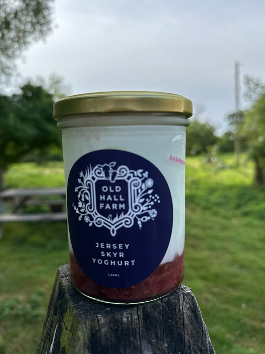 Skyr yoghurt with Norfolk Raspberry Jam