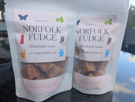 Love My Norfolk Fudge - Strawberries & Cream