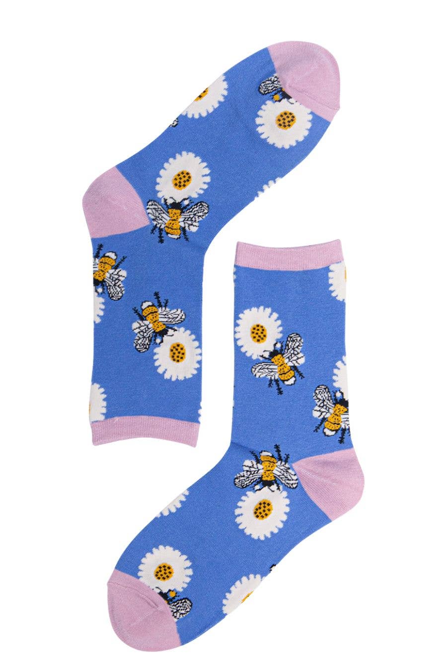 Sock Talk Bamboo Sunflower Bumblebee Socks