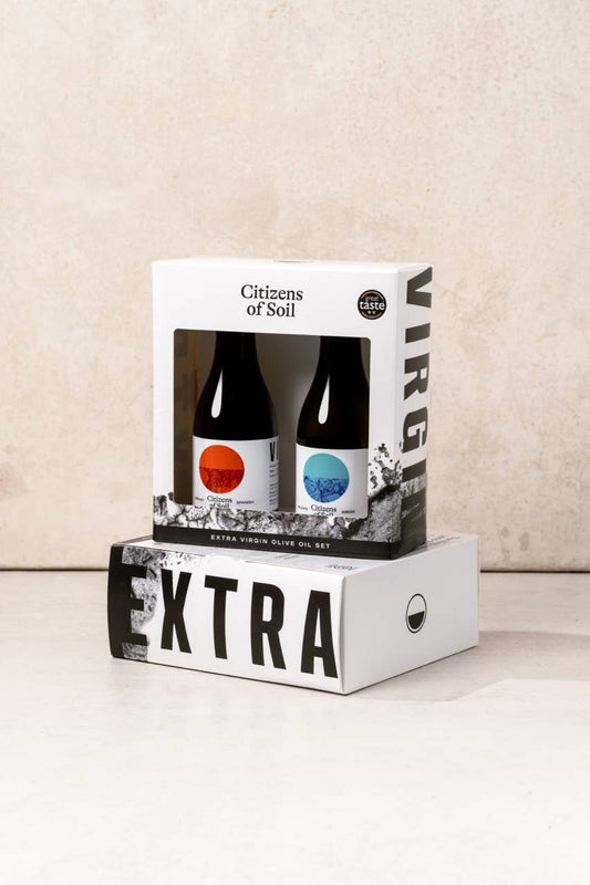 Citizens of Soil Greek and Spanish Extra Virgin Olive Oil Gift Set 2 x 187ml