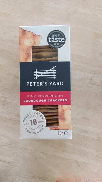 Peters Yard Pink Peppercorn Sourdough Crackers