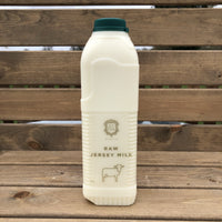 6L SEMI SKIMMED Raw Jersey Milk including postage and packing
